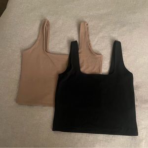 Abercrombie & Fitch black tan cami tank top set